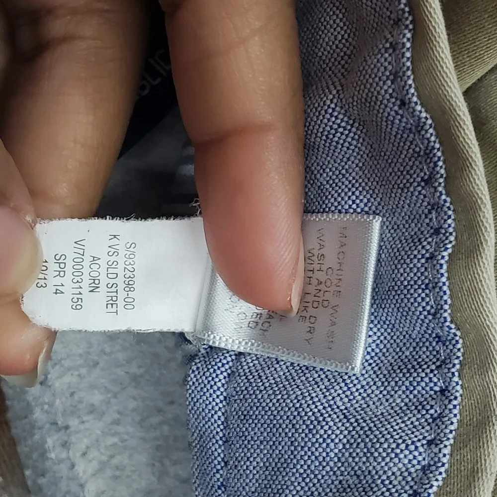 Banana Republic Men Pants 35X32 Khaki Chino Twill Kentfield Pant Button 30